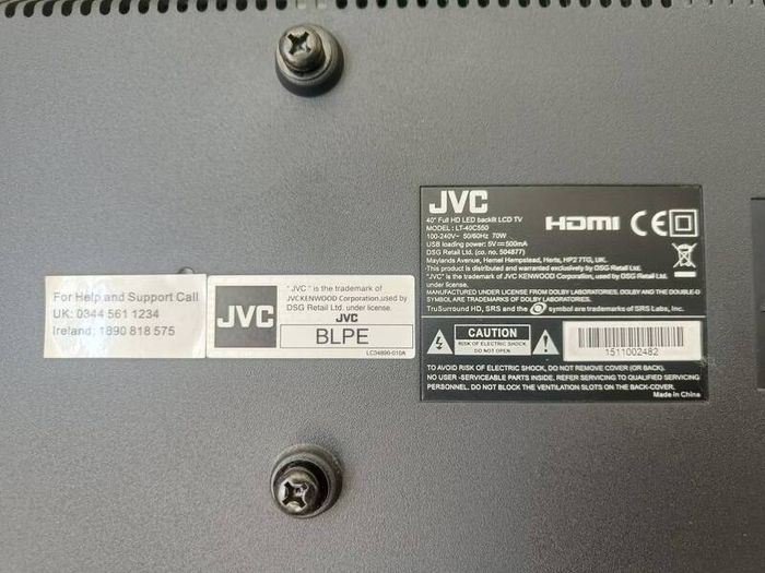 JVC television