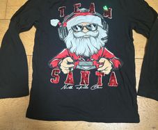 boys christmas long sleeve top - gamer