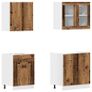 4 Piece Kitchen Cabinet Set Old Wood Image 4