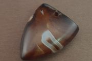 Vintage Natrual Eyes Crystalize Agate Bead Amulet Pendant