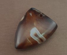 Vintage Natrual Eyes Crystalize Agate Bead Amulet Pendant