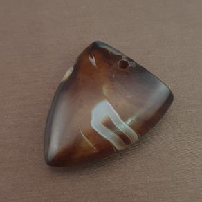 Vintage Natrual Eyes Crystalize Agate Bead Amulet Pendant