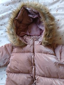Pink snowsuit