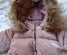 Pink snowsuit