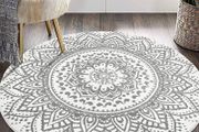 Round Area Rug 120 cm Shaggy Ultra Soft Touch Carpet Rug Luxury Fluffy Non Slip Washable Living Room Rug Floor Bedside Carpet Rug,Light Grey