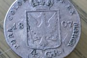 PRUSSIA 1/6 Thaler  4 Groschen 1807