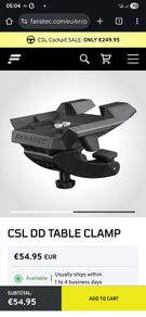 Fanatec CSL DD Table Clamp