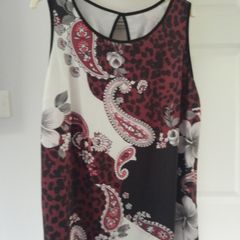 Paisley Sleeveless Top