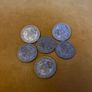 6 X George VI Two Shilling Florin Coins 1947 - 1951 Image 2