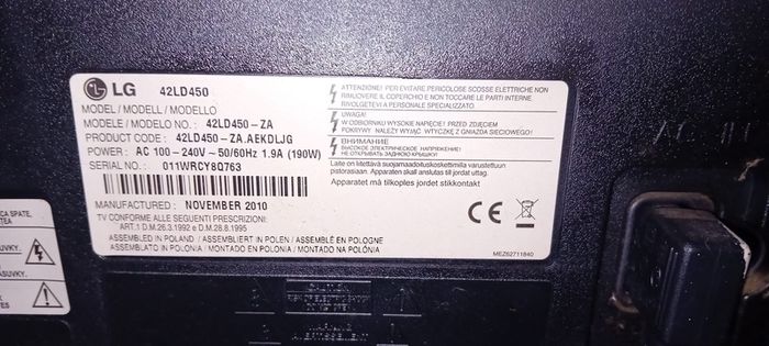 LG 42 Inch Full HD TV HDMI Working Perfectly