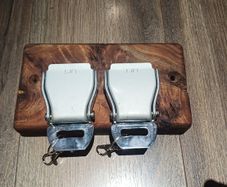 Authentic Aircraft Seatbelt Key Holder Handcrafted Aviation Wall Mount