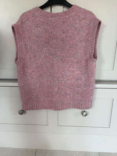 Spanish designer brand Yerse knit collection mixed fabric Italian yarn sleeveless cardigan /vest / waistcoat BRAND NEW