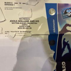 4 tickets for Jools Holland 8th June 3Arena Dublin