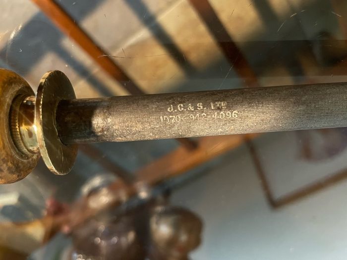 Vintage Sheffield Cast Steel Chef or Butchers Knife Sharpening Steel