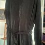 Ladies Size 22 soft Black Velvet Jacket with tie belt Image 3
