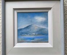 Carmel Mooney glass framed canvas landscape painting