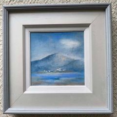 Carmel Mooney glass framed canvas landscape painting