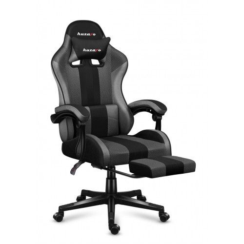 Huzaro Force 4.7 Grey Mesh Gaming Chair with Footrest