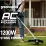 Greenworks Electric String Trimmer 1200W Image 4