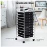 Storage Trolley On Wheels With 8/10/15 Drawer Storage Unit For Salon, Beauty Make Up, Image 4