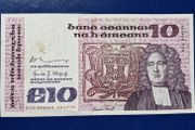 Ireland 1978 Jonathan Swift 10 pound (KGC) banknote