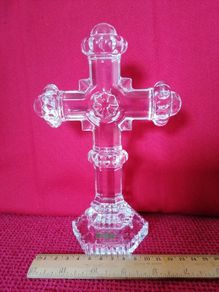 Galway Irish Crystal Roman Cross 8"