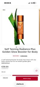 Clarins  self tanning drops for body