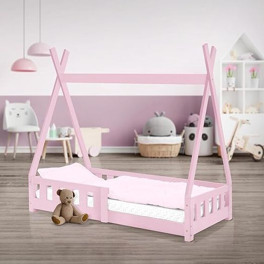 Children's Bed 70 x 140 cm, Mint with Fall Protection