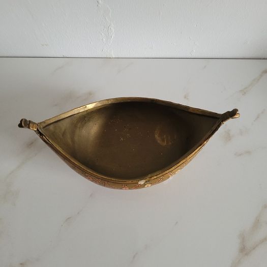 Antique indian boat kashkul bowl