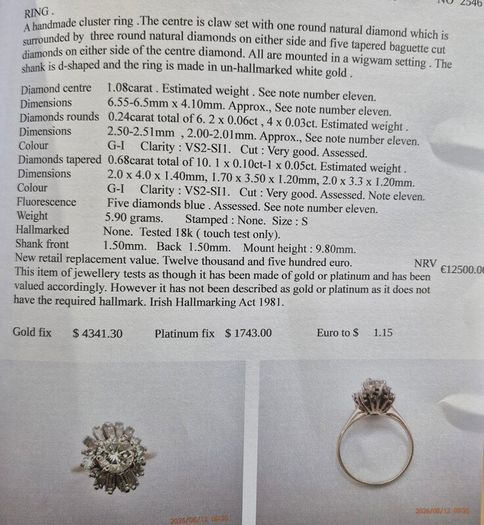 Ballerina Snowflake Diamond Ring