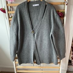 Zara size large funky cardigan one button opening