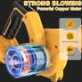Cordless Air Leaf Blower for Dewalt 18V Battery, Electric Jobsite Air Blower Powerful for Garden Lawn Care Leaf Snow Blowing,Car Computer Dust Cleaner (Tool Only,no Battery) Image 4