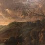 Circle of Francesco Zuccarelli  mountainous landscape by a lake with a fortress Image 3