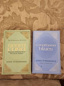 John O' Donohue Books X 2. Conamara Blues. And Anam Cara. 2 X Paperback In Good Condition.