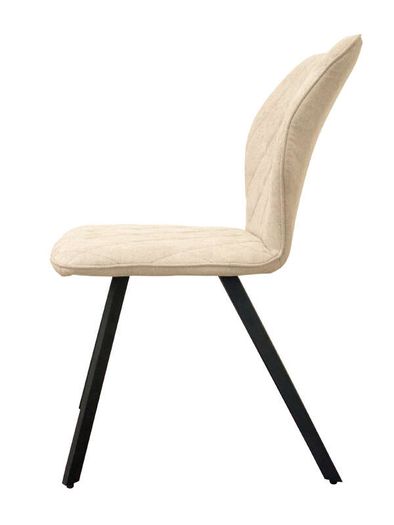 Cappuccino Stitch Dining Chair  Beige Chenille