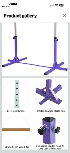 gymnastic bars