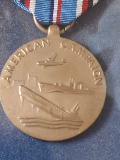 United States American Campaign Medal awarded for service during World War II between 1941 and 1945.