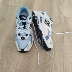 New Balance 980 Size 6 D MX980WN White Blue Athletic Running Sneakers