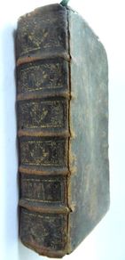 Rare Antique Book, Printed 1683, La Vie Reglee dans le Monde, French, gold tooling, raised bands, vintage book, old leather, 17th century, first edition,