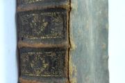 Rare Antique Book, Printed 1683, La Vie Reglee dans le Monde, French, gold tooling, raised bands, vintage book, old leather, 17th century, first edition,