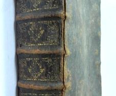 Rare Antique Book, Printed 1683, La Vie Reglee dans le Monde, French, gold tooling, raised bands, vintage book, old leather, 17th century, first edition,
