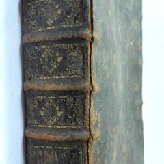 Rare Antique Book, Printed 1683, La Vie Reglee dans le Monde, French, gold tooling, raised bands, vintage book, old leather, 17th century, first edition,