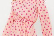 Dusty Pink Bardot Dress
