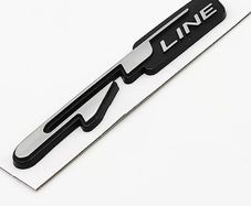3D Car GT line Design Fender Rear Trunk body Emblem Badge sticker For Peugeot For Kia K9 Forte Ceed Cerato RIO K3 K5 Accessories