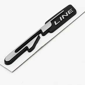 3D Car GT line Design Fender Rear Trunk body Emblem Badge sticker For Peugeot For Kia K9 Forte Ceed Cerato RIO K3 K5 Accessories