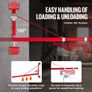 600 kg Max Load Capacity, Electric Hoist Holder Swing Arm with Pole, Steel Hoist Frame, 180 Swivel Scaffold Hoist Lifting Image 3