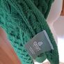 Beautiful Aran Woollen Mills Kelly Green Scarf & Matching Headband Image 2