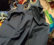 Curtains ,Navy ,heavy .
