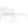 Sofa Bed Frame White Metal 90x200 cm Image 10