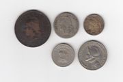 South America, 5 x  coins (No: 381)